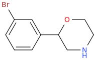 2-(3-bromophenyl)morpholine molecular structure
