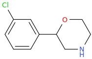 2-(3-chlorophenyl)morpholine molecular structure