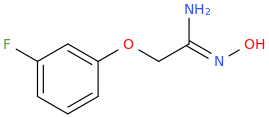 2-(3-fluorophenoxy)-N'-hydroxyethanimidamide molecular structure