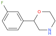 2-(3-fluorophenyl)morpholine molecular structure