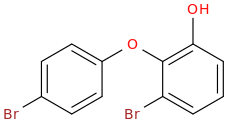 2-(4-Bromophenoxy)-3-bromophenol molecular structure