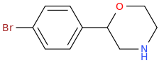 2-(4-bromophenyl)morpholine molecular structure