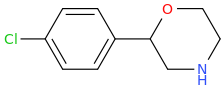 2-(4-chlorophenyl)morpholine molecular structure