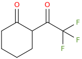 2-(Trifluoroacetyl)cyclohexanone molecular structure