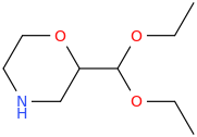 2-(diethoxymethyl)morpholine molecular structure