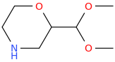 2-(dimethoxymethyl)morpholine molecular structure