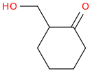 2-(hydroxymethyl)cyclohexan-1-one molecular structure