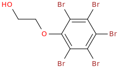 2-(pentabromophenoxy)ethanol molecular structure