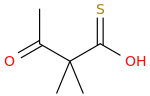 2-ACETYLTHIOISOBUTYRIC ACID molecular structure