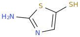2-AMINO-5-THIAZOLETHIOL molecular structure