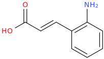 2-AMINOCINNAMIC ACID molecular structure