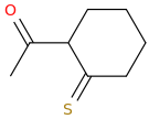 2-Acetylcyclohexanethione molecular structure