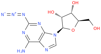 2-Azidoadenosine molecular structure