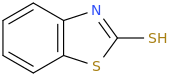 2-BENZOTHIAZOLINETHIOL molecular structure