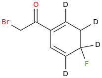 2-BroMo-4'-fluoroacetophenone--d4 molecular structure