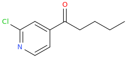 2-CHLORO-4-VALERYLPYRIDINE molecular structure