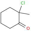 2-Chloro-2-methylcyclohexanone molecular structure