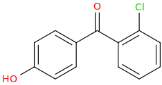 2-Chloro-4'-hydroxybenzophenone molecular structure