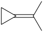 2-Cyclopropylidenepropane molecular structure