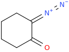 2-Diazocyclohexanone molecular structure