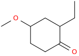 2-Ethyl-4-methoxycyclohexanone molecular structure
