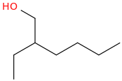 2-Ethylhexan-1-ol molecular structure