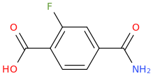 2-FLUORO-TEREPHTHALAMIC ACID molecular structure