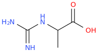 2-GUANIDINOPROPIONIC ACID molecular structure