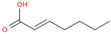 2-HEPTENOIC ACID molecular structure