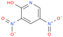 2-Hydroxy-3,5-dinitropyridine molecular structure