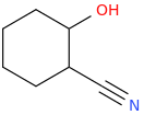 2-Hydroxycyclohexanecarbonitrile molecular structure