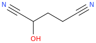 2-Hydroxyglutaronitrile molecular structure
