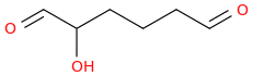 2-Hydroxyhexanedial molecular structure