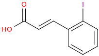 2-IODOCINNAMIC ACID molecular structure
