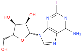 2-Iodoadenosine molecular structure