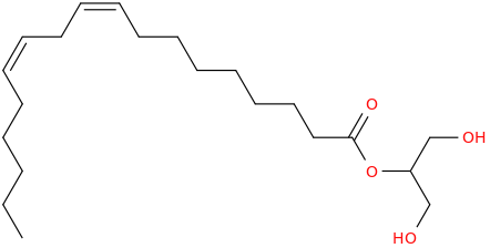2-LINOLEOYL-RAC-GLYCEROL molecular structure
