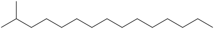 2-METHYLPENTADECANE molecular structure