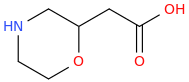 2-MORPHOLINEACETIC ACID molecular structure