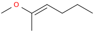 2-Methoxy-2-hexene molecular structure