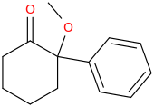 2-Methoxy-2-phenylcyclohexanone molecular structure