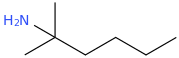 2-Methyl-2-hexanamine molecular structure