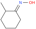 2-Methylcyclohexanone oxime molecular structure