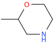 2-Methylmorpholine molecular structure