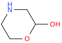 2-Morpholinol molecular structure