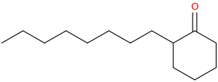 2-Octylcyclohexanone molecular structure