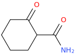 2-Oxocyclohexanecarboxamide molecular structure
