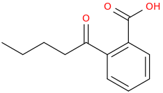 2-PENTANOYLBENZOIC ACID molecular structure