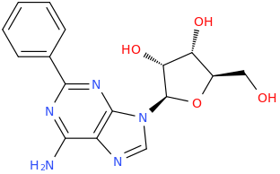 2-PHENYLADENOSINE molecular structure