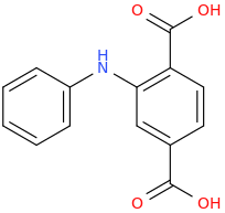 2-PHENYLAMINO-TEREPHTHALIC ACID molecular structure