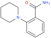 2-PIPERIDINOBENZAMIDE molecular structure